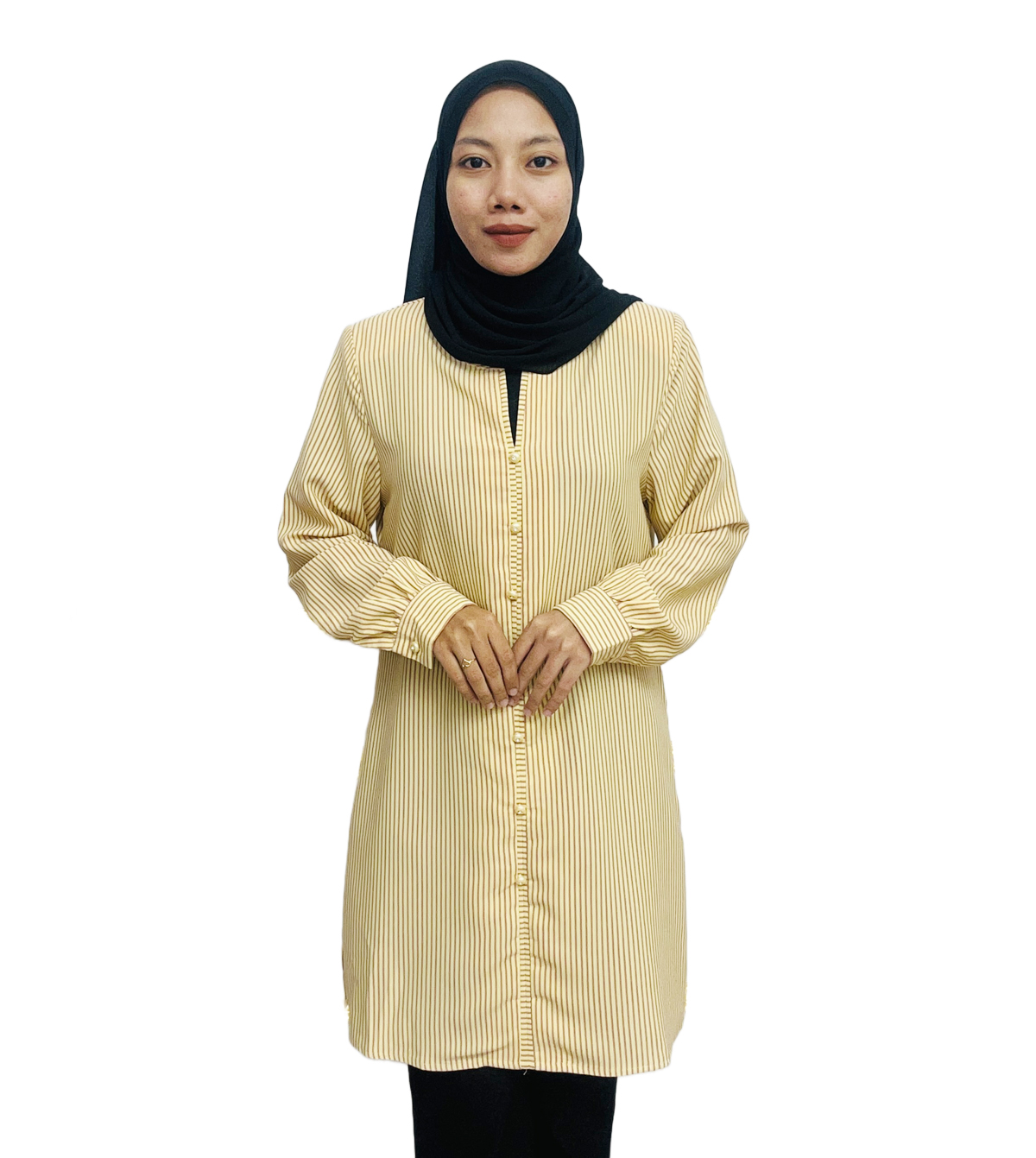 Elvina Button Stripes (Material Fursan) - Image 7