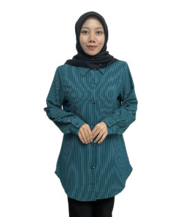 Linea Kemeja Blouse Berkolar (Material Fursan)